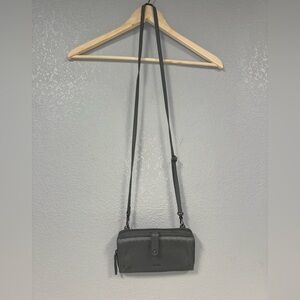The‎ Sak Iris Leather Smartphone Convertible Crossbody Walletin Mushroom Suede